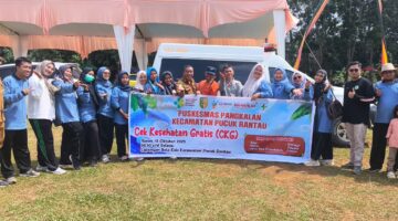 Meriah! Kecamatan Pucuk Rantau Gelar Cek Kesehatan Gratis dan Masak Bersama di HUT Kuansing ke-26