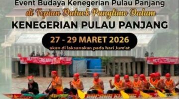 Festival Pacu Jalur Pulau Panjang Digelar 27–29 Maret 2026, Jadi Hiburan Masyarakat Saat Lebaran
