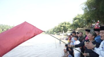 Gemuruh di Sungai Kuantan Ribuan Warga Sambut Muklisin di Lepas Hilir Pacu Jalur Mini