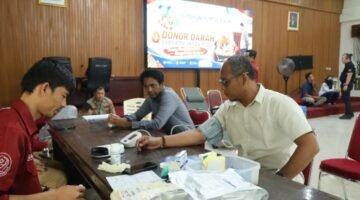 Sambut HUT Humas Polri ke-75 Tahun 2026, Polres Kuansing Gelar Kegiatan Donor Darah